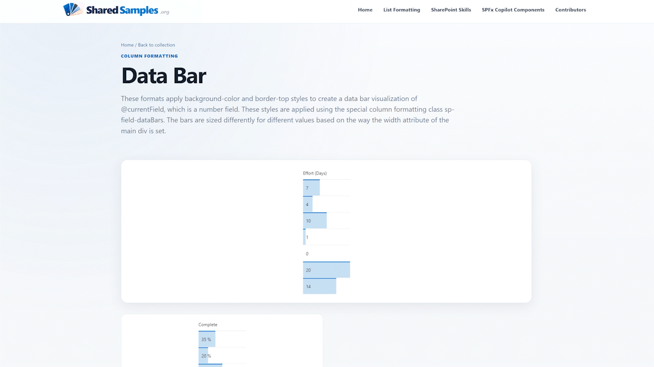 Animated walkthrough showing a SharedSamples sample page and the Copy for Copilot action.